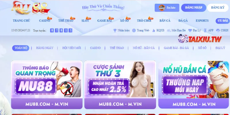 Chơi game giải trí - rinh tiền tỷ tại MU88