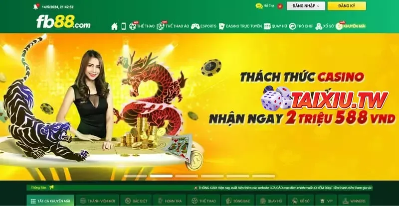 Fb88 là thương hiệu cá cược cực nổi tiếng tại châu Á