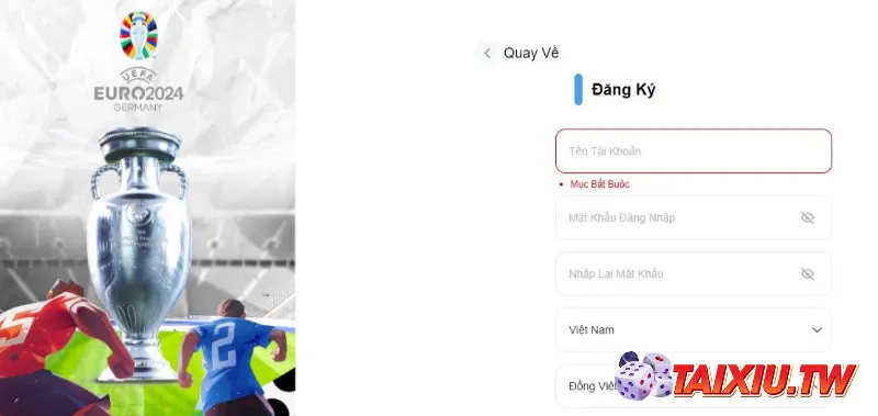 Đăng ký tài khoản 8Xbet để tham gia đánh tài xỉu